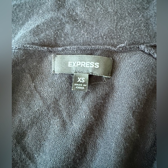 Express Open Front 100% Cotton Cardigan, XS - Picture 3 of 8